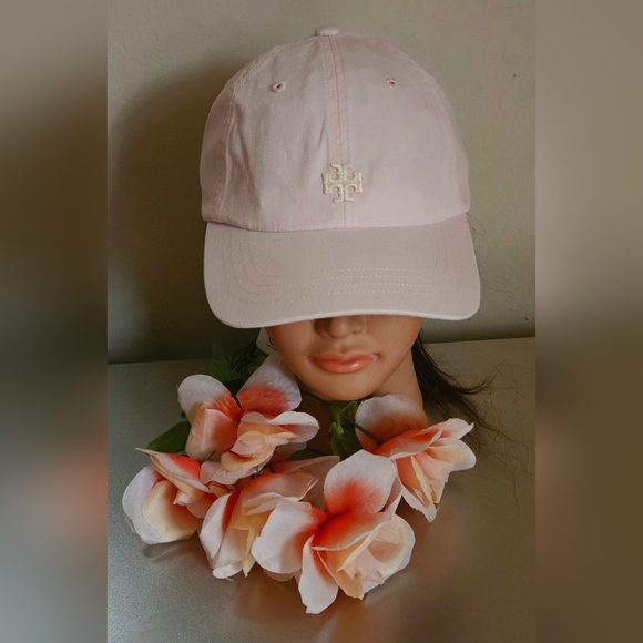 Tory Burch Accessories - Tory Burch nwt Light pink baseball sport cap hat with T logo with adjustable bac